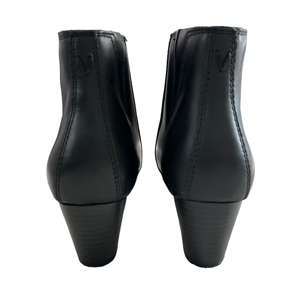 Vionic Madeline Black Leather Block Heel Ankle Booties Women’s Size Size 5 - Picture 8 of 16